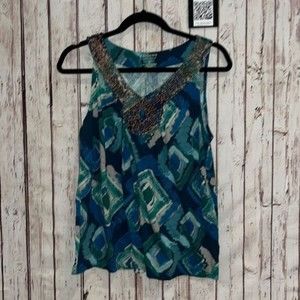 Sonoma beaded dressy tank petite Large